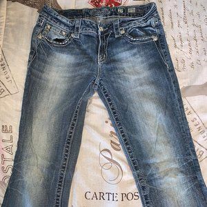 Size 27 - MissMe Feather BootCut Jeans